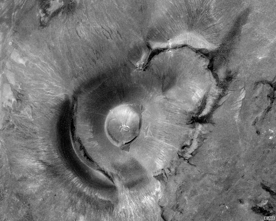 Satellite view of Roden Crater