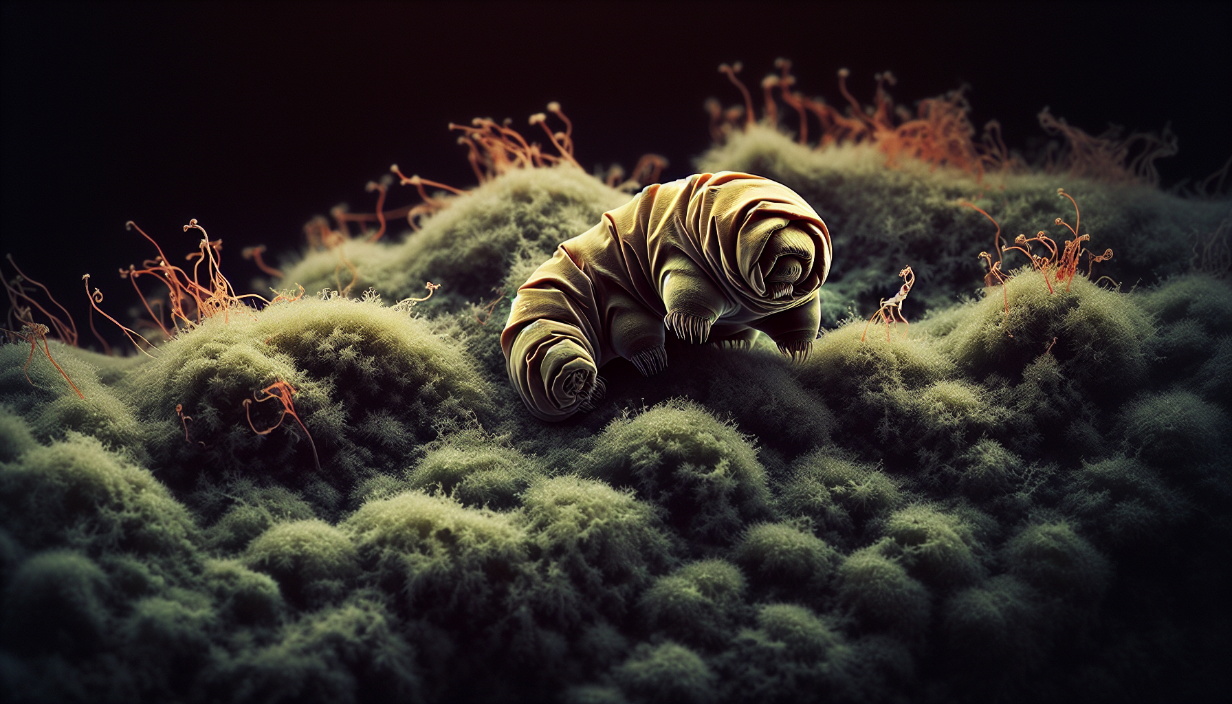 Tardigrade in cryptobiosis (tun state)